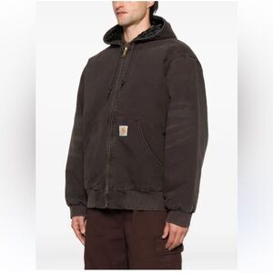Carhartt Men's Dark Brown Bomber Jacket #14806